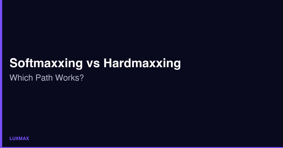 Softmaxxingとhardmaxxingの比較 — 安全な習慣と侵襲的プロシージャ